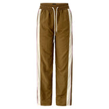 EVA WIDE TRACK PANT - MOCCA IVORY
