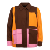 FILUCA-CARGO-JACKET - BROWN COLOR MIX