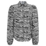 FLORA LS BLOUSE - ZEBRA