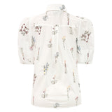 FLORA-SS-BLOUSE - IVORY FLORAL