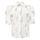 FLORA-SS-BLOUSE - IVORY FLORAL