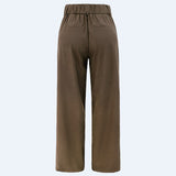 FREDDY WIDE PANTS - NOUGAT BROWN