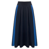 FREDE-LONG-PANEL-SKIRT - NAVY BLUE