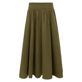 FREDE LONG SKIRT - ARMY