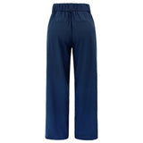 FREDE WIDE PANTS - NAVY