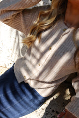 FRO O-NECK CARDIGAN - IVORY