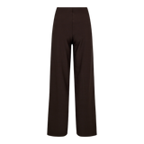 HENNE WIDE PANTS - DARK BROWN