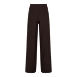 HENNE WIDE PANTS - DARK BROWN