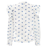 HEATHER-LS-TIE-BLOUSE - WHITE BLUE CHERRY