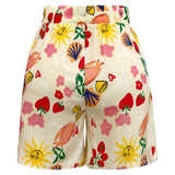 HILMA-SHORTS - IVORY SUMMER
