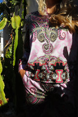 HOPE LS SHIRT - PINK SCARF