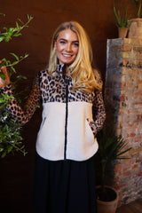 TEDDY-LEO-VEST - LUX LEO CREME BLACK