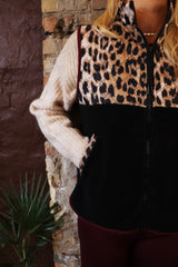 TEDDY-LEO-VEST - LUX LEO BLACK BORDEAUX