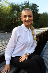 BOBO-LS-BOW-SHIRT - WHITE