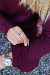 ALMA-LS-TOP (FLEECE) - BORDEAUX