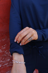 ALMA-LS-TOP (FLEECE) - NAVY