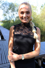 LISA-LACE-TOP - BLACK