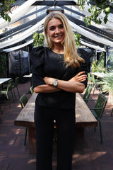 WINNIE BLOUSE - BLACK DIAMOND