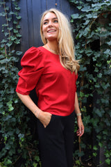 WINNIE BLOUSE - RED