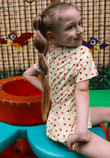 ALMA-FRILL-T-SHIRT (KIDS) - CREAMY STRAWBERRY