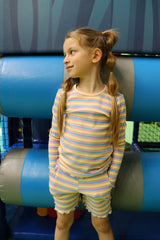 NATALIA-LS-BLOUSE-KIDS - YELLOW ROSE BLUE STRIPE