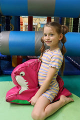 NATALIA-SS-BLOUSE-KIDS - YELLOW ROSE BLUE STRIPE