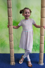 NATALIA-SS-DRESS-KIDS - DUSTY MULTICOLOR STRIPE