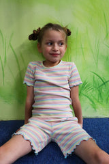 NATALIA-SS-BLOUSE-KIDS - DUSTY MULTICOLOR STRIPE