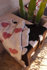 FRO HEART PULLOVER - IVORY ROSE HEART