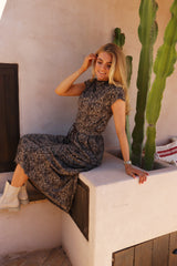 ALMA-TOP - MOCCA BROWN LACE