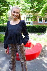 AMBER-LS-BLOUSE - BLACK