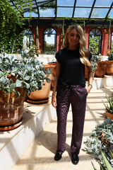ALMA-WIDE-PANTS - BORDEAUX LUX LEO