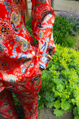 HOPE PANTS - RED PAISLEY