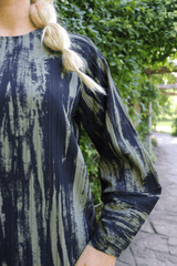 NELLIE-LS-DRESS - ARMY BLACK