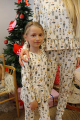 ALMA-LS-FRILL-TSHIRT (KIDS) - NUTCRACKER CREAM