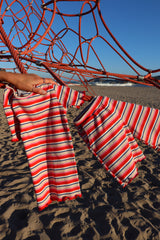 NATALIA-SS-BLOUSE-KIDS - CREME ORANGE BLUE STRIPE