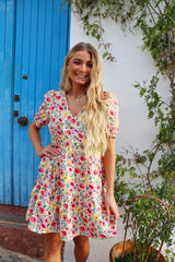 ESTER-SS-DRESS - MULTICOLOR FLOWER