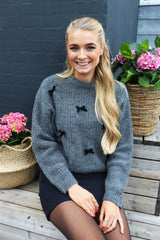 FRO BOW PULLOVER - DARK GREY