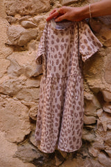 ALMA-SS-BABYDOLL-DRESS (KIDS) - DESERT LUX LEO