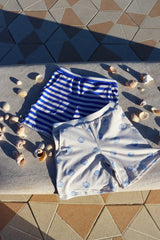 ALMA-SHORTS (KIDS) - IVORY COBOLT SHELL