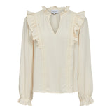 LAURA LS BLOUSE - CREME