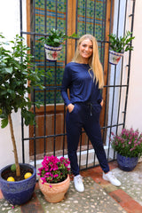 ALMA-PANTS - NAVY LALA