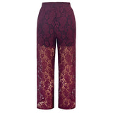 LACY PANTS - BORDEAUX LACE