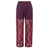 LACY PANTS - BORDEAUX LACE