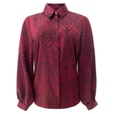 LALA LS SHIRT - BORDEAUX