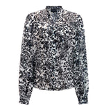 MAG-LS-VNECK-SHIRT - GRAY LUREX LEO