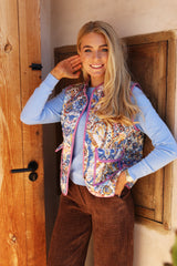 MIMI VEST - BLUE ROSE PAISLEY