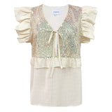 NOR-FRILL-BLOUSE - IVORY