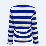 POLO-LS-SHIRT - COLBOLT WHITE STRIPE