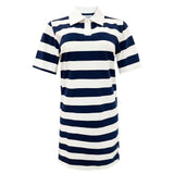 POLO-SS-DRESS - NAVY WHITE STRIPE